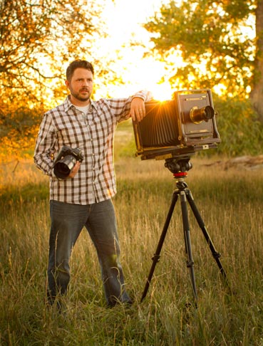 portrait of wet plate photographer Dylan Burr