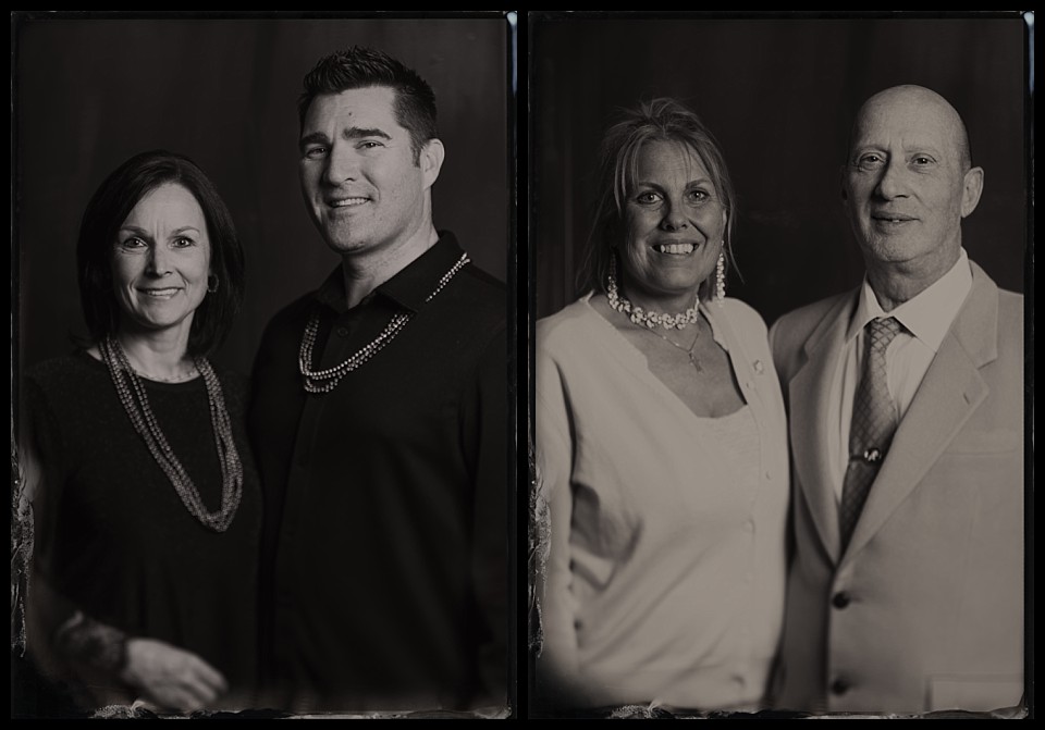 BNI networking carnival tintype of couples