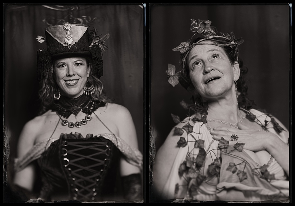 murder mystery party tintype photobooth performers dance and poetry reading