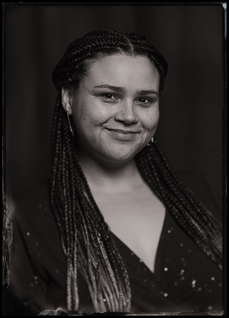 murder mystery party tintype photobooth african american woman portrait