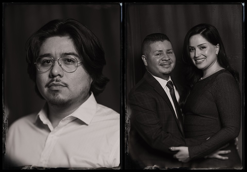 murder mystery party tintype photobooth hispanic latino portraits