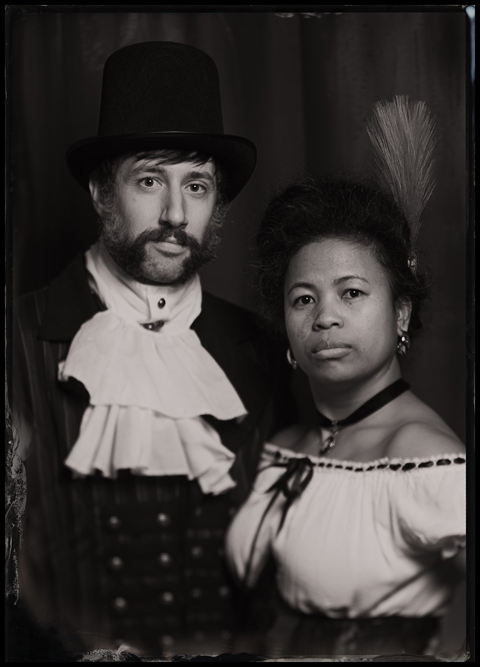 atlas realty holiday murder mystery party tintype photobooth