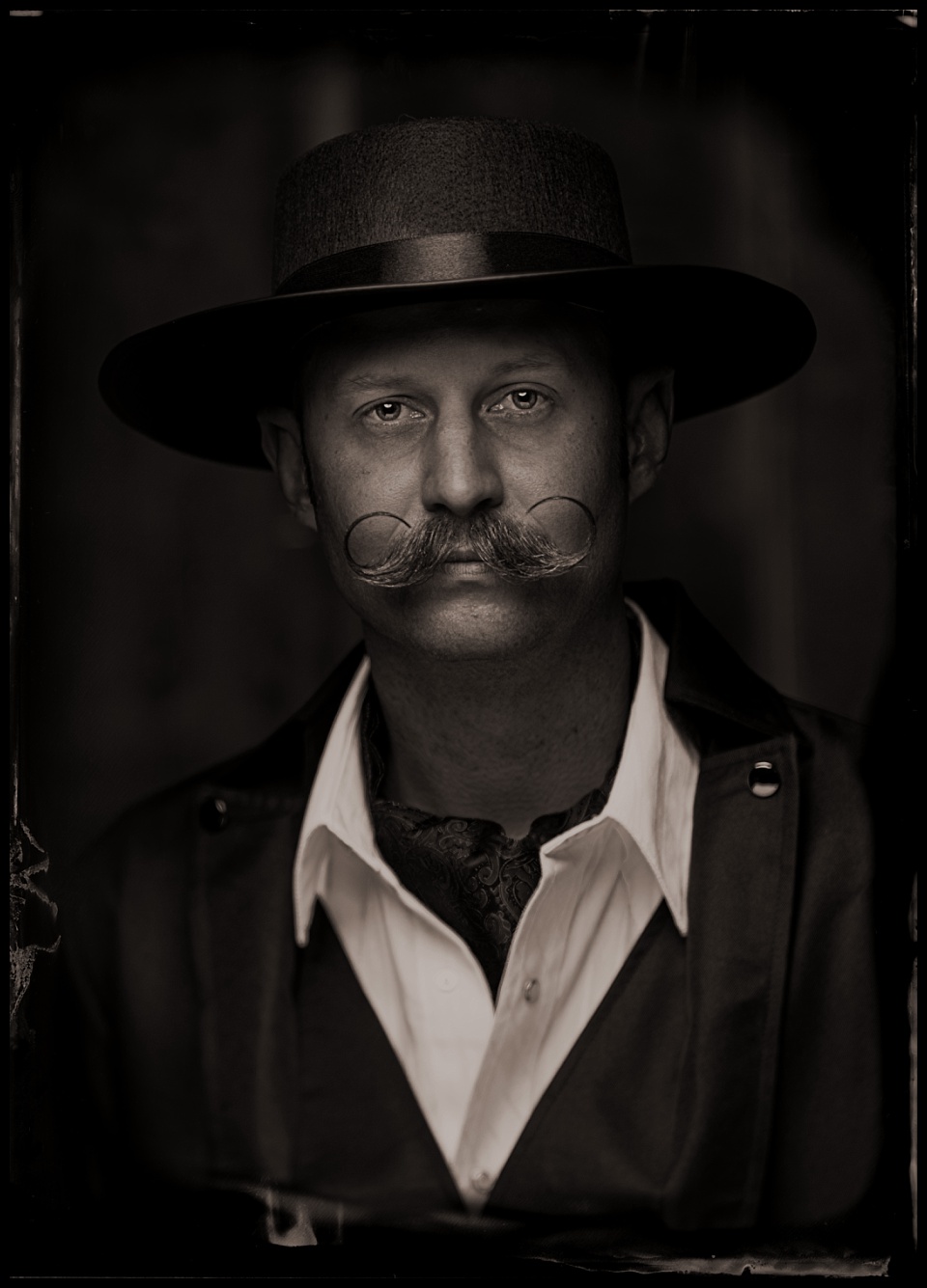 tintype of best styled mustache mile high beard bout