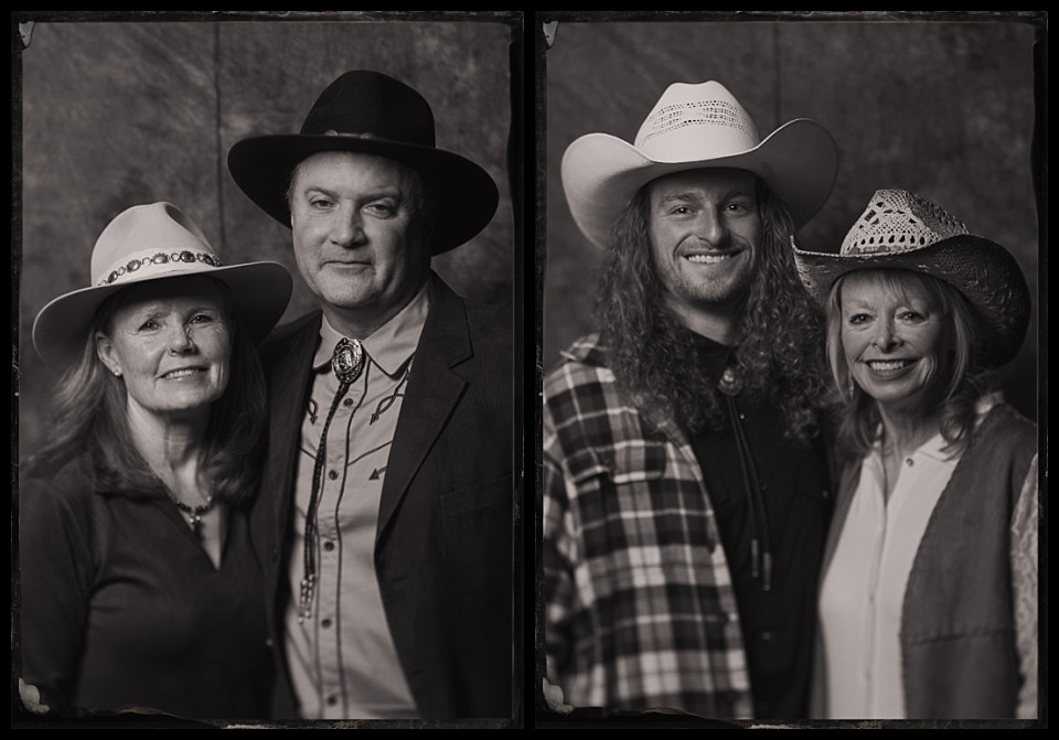 caribou club wedding welcome party tintypes in aspen family couples portraits