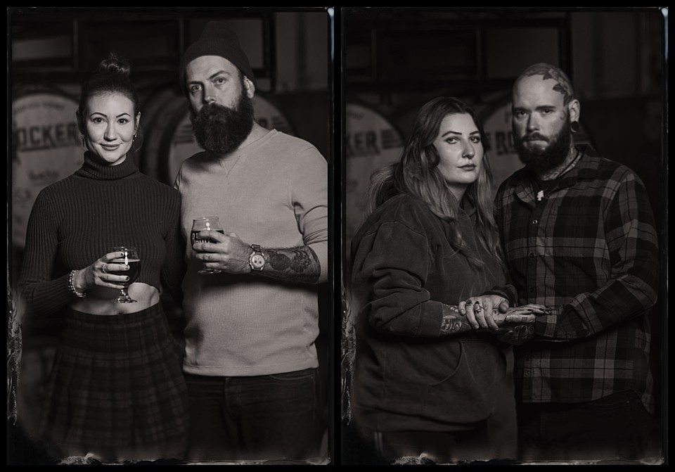 ratio beerworks stock show party tintypes two couples with tattoos