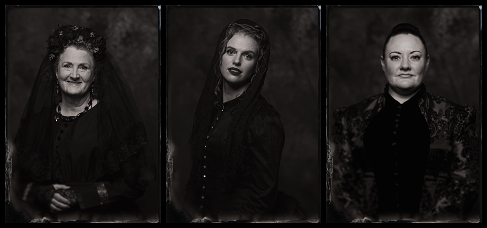 four mile historic park spirits spirits 2025 3 solo tintype portraits of the mourning women