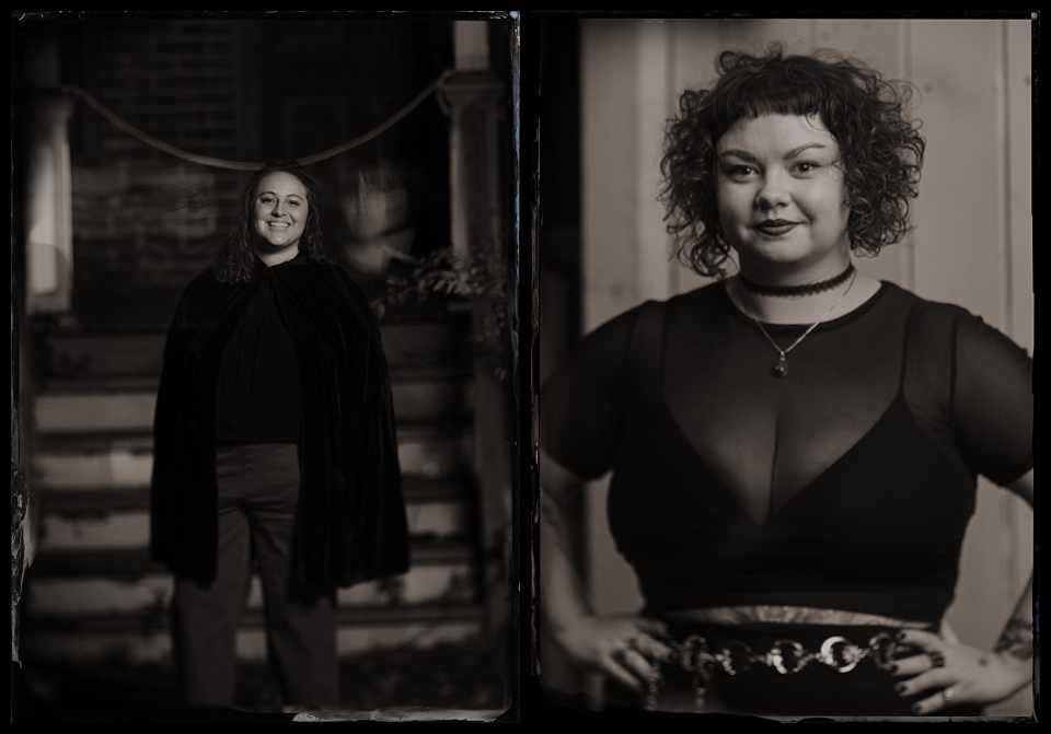 spirits and spirits tintype photobooth ghostly portraits