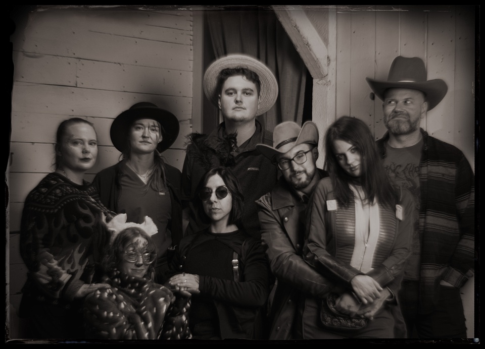 spirits and spirits tintype photobooth large group portrait