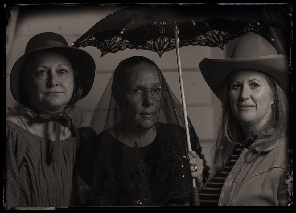 spirits and spirits tintype photobooth three friends