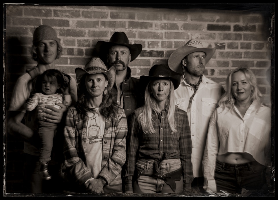 tintype photobooth wild west winterfest large group portrait