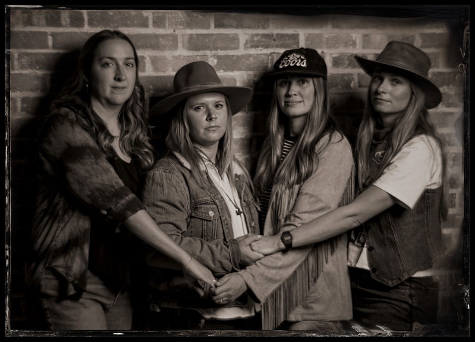 tintype photobooth wild west winterfest women cowboy crew