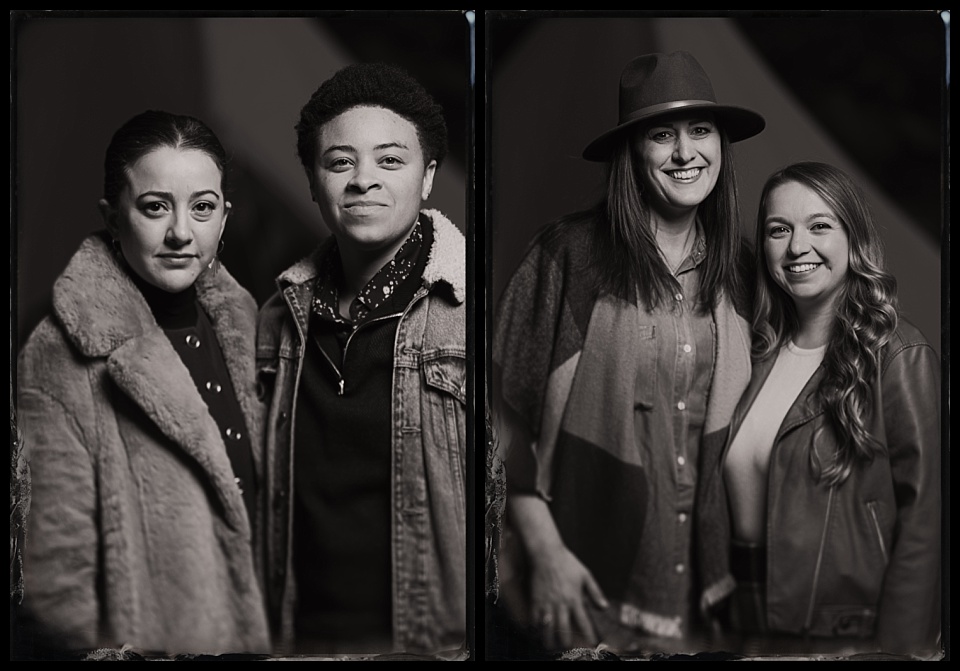 WIPA glamp gather party tintype photobooth cool couples portraits