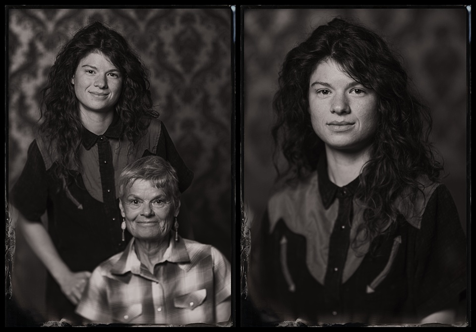 tintypes at jubilee days wyoming territorial prison museum statehood day mother and daughter