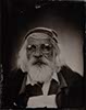 wet plate portrait of a man with a white beard and glasses