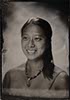 young asian femail tintype portrait